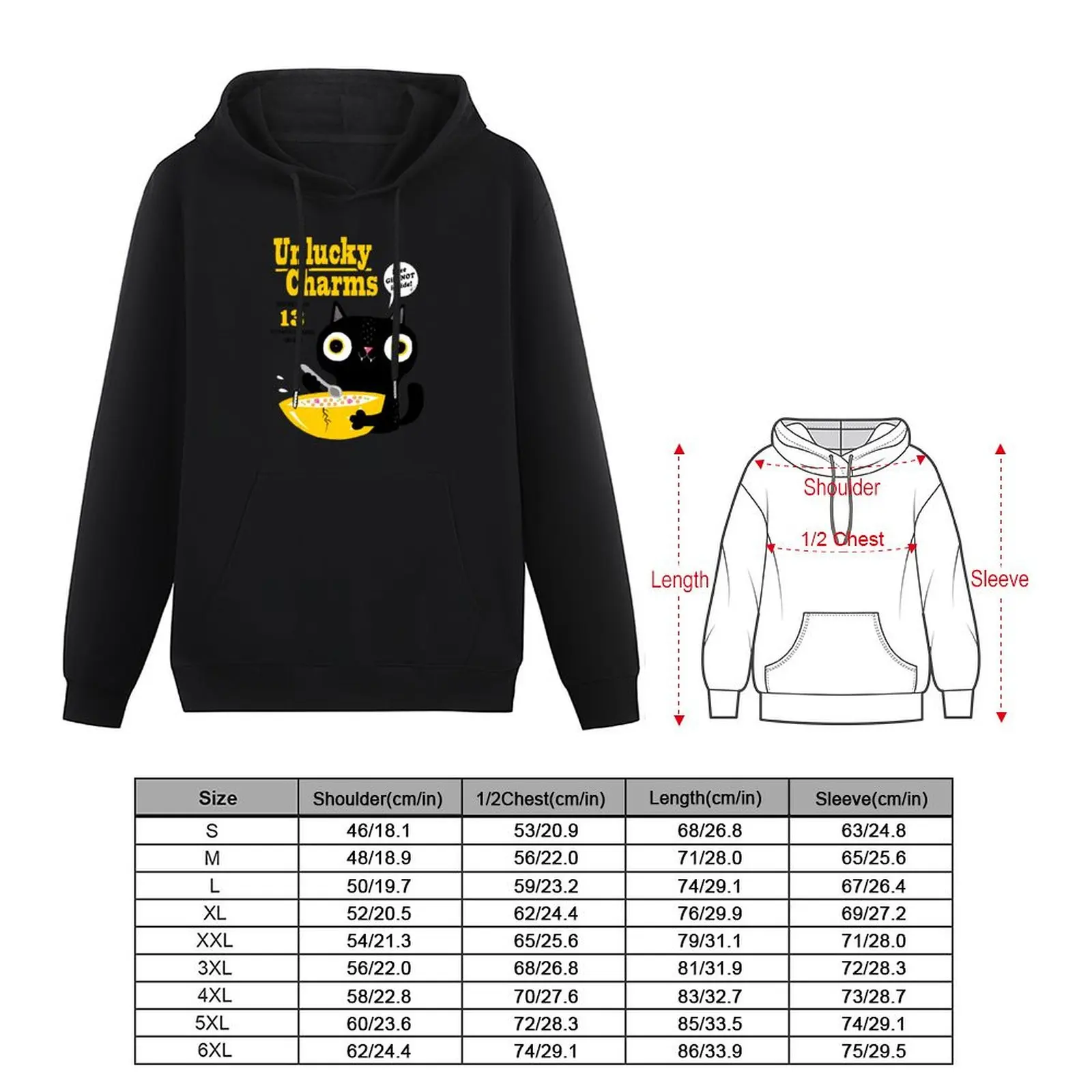 Пуловер с капюшоном Unlucky Charms рубашка зимняя одежда толстовки и новые