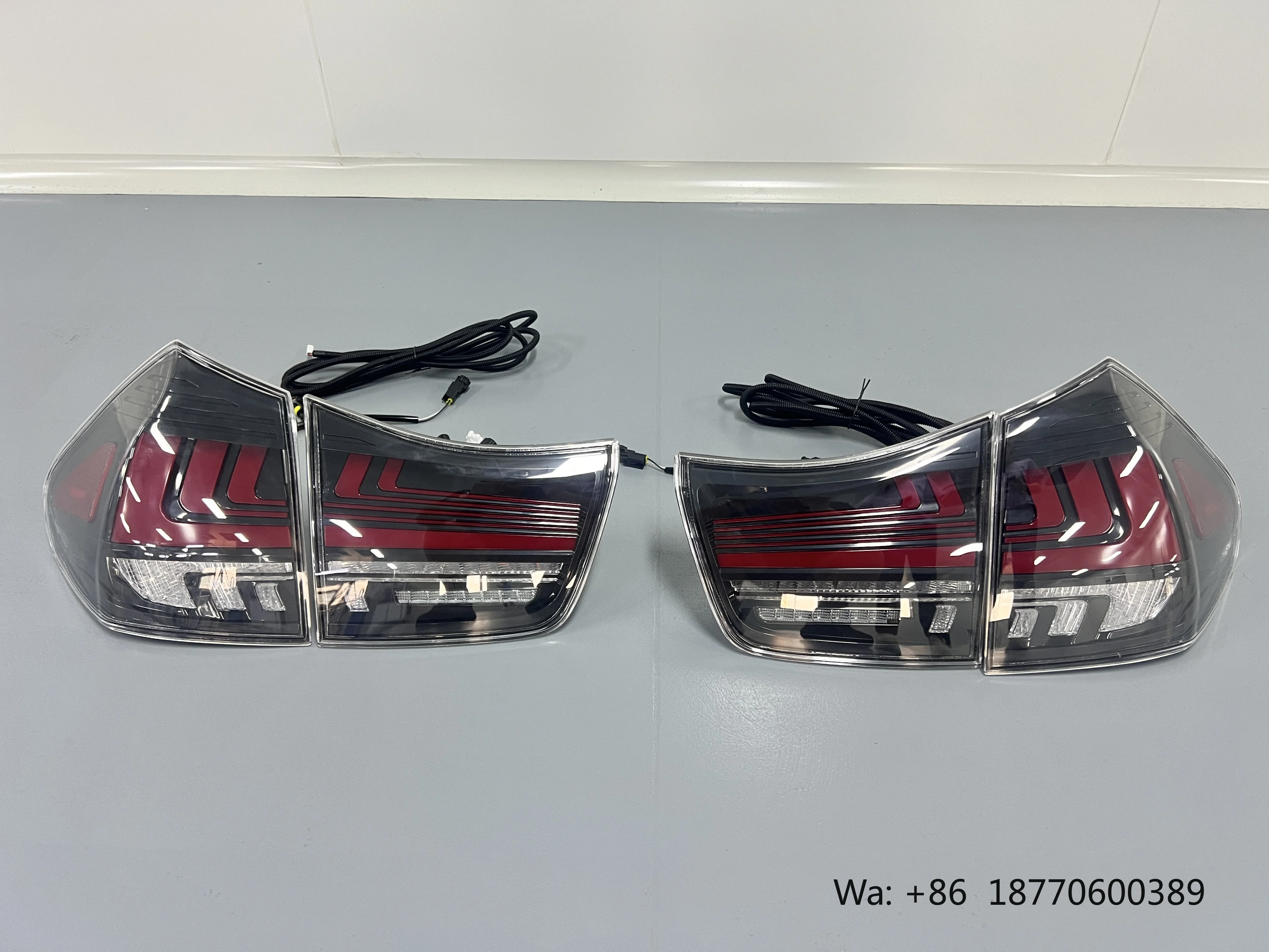 Фото Светодиодные задние фонари для Toyota Harrier Lexus RX300 RX330 RX350 2003-2008 - Динамические указатели поворота, прозрачные лампы заднего хода и стоп-сигналы №4