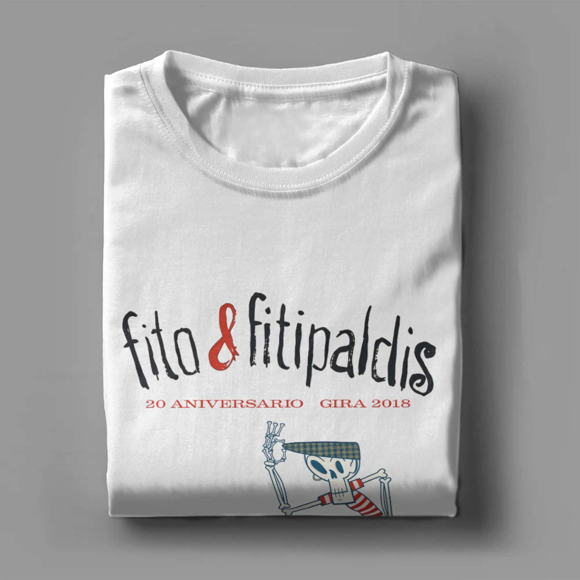 Фото Футболки Fitos Fitipaldis Band, мужские повседневные футболки из чистого хлопка, футболки с круглым воротником и короткими рукавами, новая одежда №4