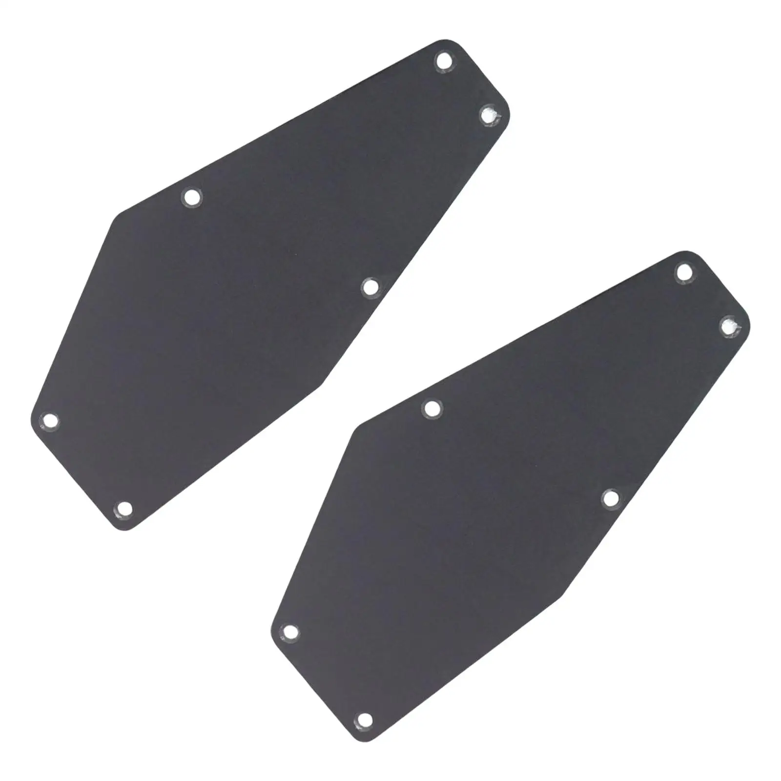

Set of 2 Guitar Pick Guard 6 Hole Black Plastic 14.65cm Cavity Cover Guitar Back Plate for Electric Guitar Accessories Parts