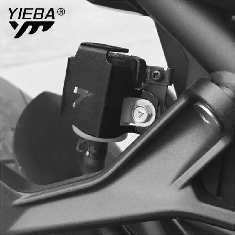 

Motorcycle Rear Brake Reservoir Guard Brake Fluid Reservoir Cover Protector For Yamaha Tenere 700 Rally XTZ700 T7 2019 2020 2021