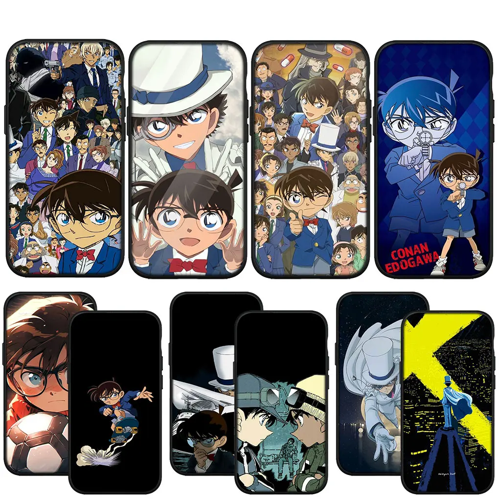 Мягкий чехол Detectives Anime Conan для Apple iPhone 16 15 14 13 12 11 Pro Max 6 6S Plus + SE 15+ 16+ Чехол телефона