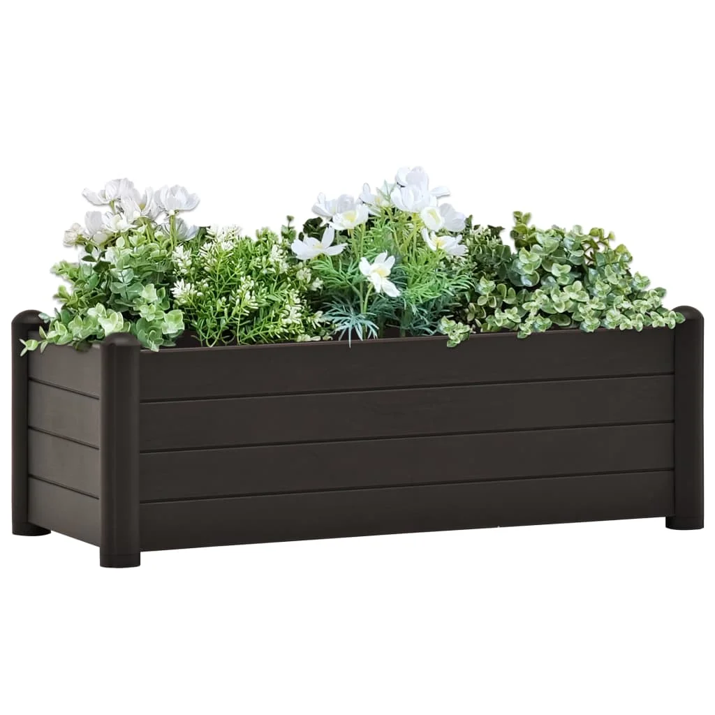 

Garden Raised Bed, Garden Planters, Patio Plant Pots PP Anthracite 100x43x35 cm