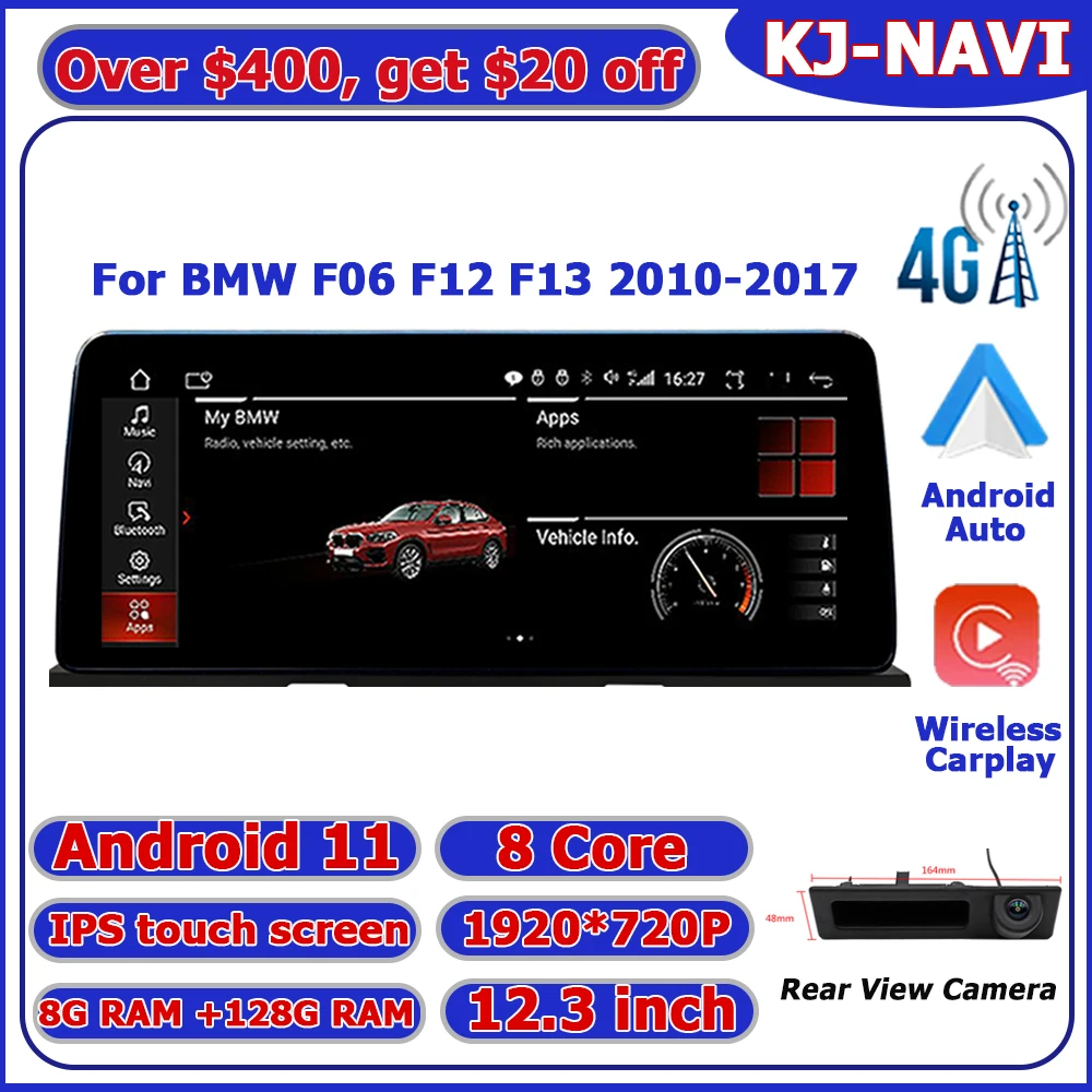 

Автомагнитола на Android 11 для BMW F06 F12 F13 CIC NBT система 2010-2017 проигрыватель мультимедийный стерео автомобильный видео GPS навигатор BT IPS 4G