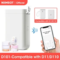 niimbot d101 portable pocket label maker mini wireless inkless label printer for phone tablet office home organization d11 plus