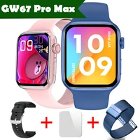 2022gw67 promax smartwatch iwo bluetooth call smart watch 2022 custom dial full screen blood oxgen waterproof men women nfc w37