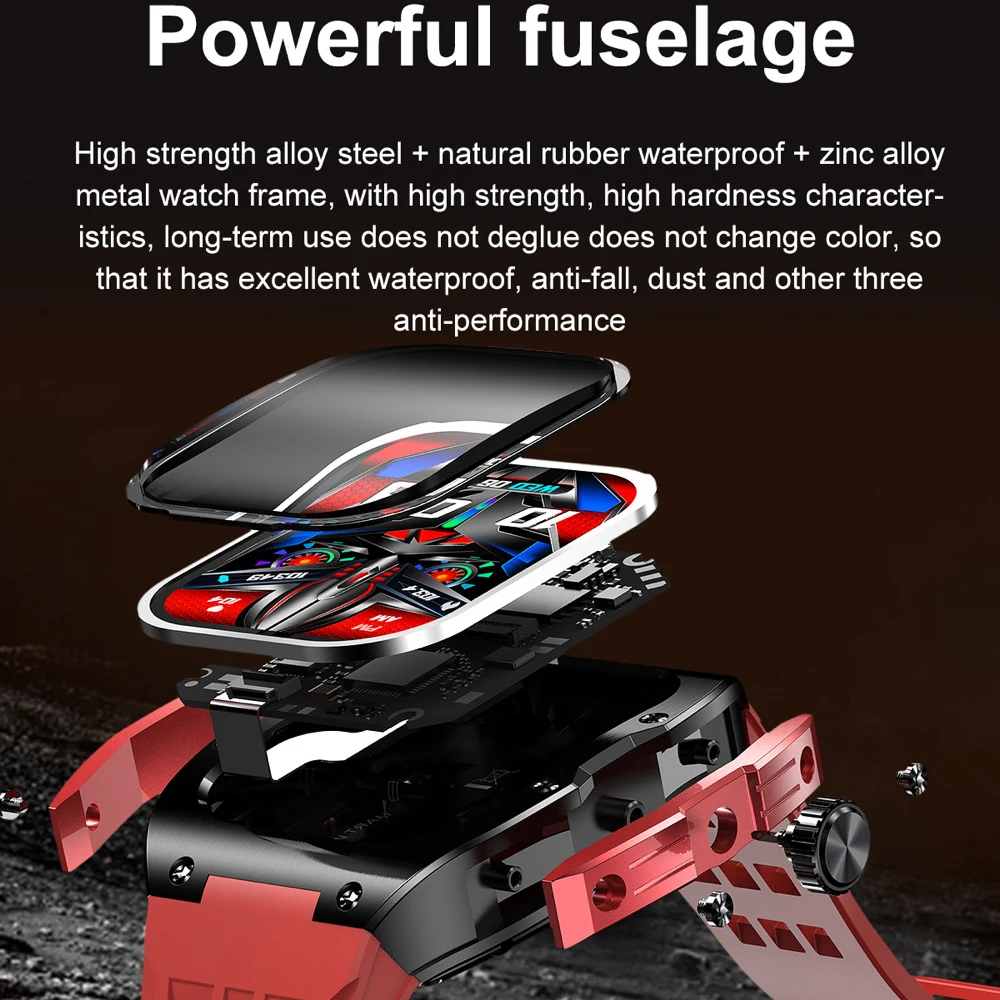 Умные часы для улицы 1 952 дюйма AMOLED 3D-экран BT-вызов спорт фитнес водонепроницаемые