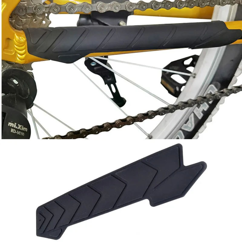 Adesivo per catena in Silicone per bici protezione per telaio per bicicletta adesivo per protezione per catena protezione per telaio protezione antigraffio accessori per bici
