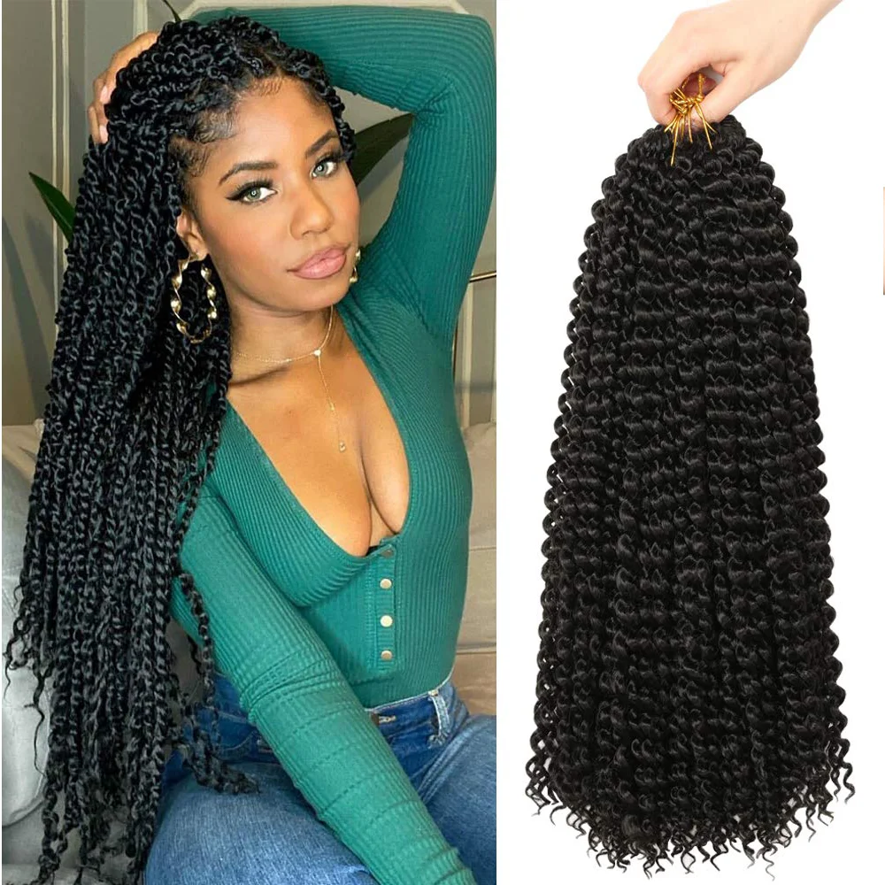 Synthetic Afro Curls Crochet Braids Hair For Passion Twist Dread Ombre Pre-Twisted For Black Woman Braiding Hair Extensions