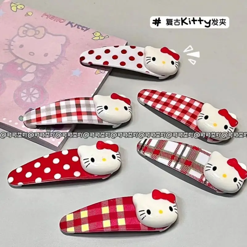 

Новинка, Kawaii, милые шпильки для волос, зажим на запястье, боковой зажим, волнистые точки, модные ретро, милые девушки, рождественский подарок для детей