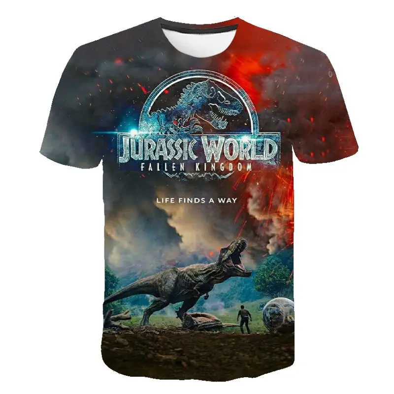 

New Jurassic Park 3D Print T-shirt Jurassic World Dinosaur Men Women Fashion T Shirt Kids Children Tshirt Tops Boy Girl Clothing