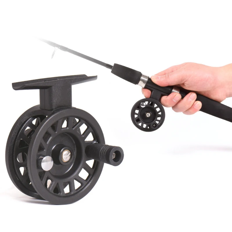 Mini Winter Ice Fishing Reel Ultralight 50mm 55mm 60mm Hand Reel Fly Fishing Line Wheel Carp Spool Fishing Goods Tackle