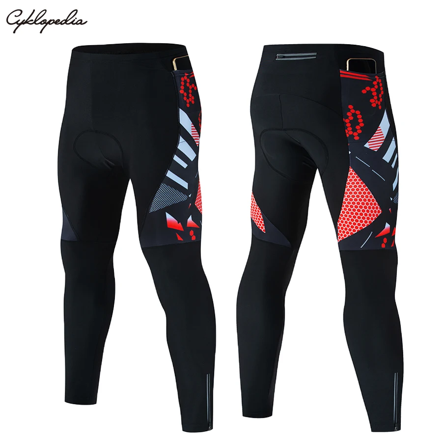 

3 Pockets Anti-shock 2023 Cycling Pants Mountain Bike Cycling Trousers Anti-sweat 5D Anti Slip Padded Gel Racing Bicycle Pants