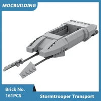 moc building blocks military stormtrooper transport spaceship model diy assembled bricks space wars series children toys 161pcs