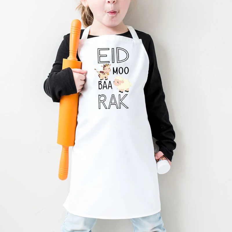 

Sheep Eid Mubarak boy girl kid apron Muslim Islamic Ramadan Kareem Iftar al-Adha Feast Of Sacrifice Meal dinner decoration gift