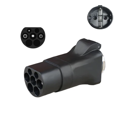 Электрический автомобильный боковой разрядный разъем EVSE GBT 16A, адаптер зарядного устройства с европейской розеткой, уличная электростанция (требуется Автомобильная поддержка V2L) - изображение