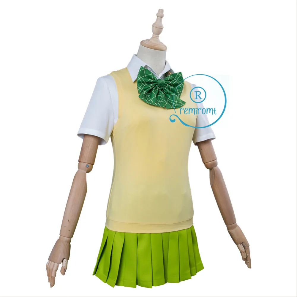 Костюм для косплея Yotsuba Nakano школьная форма аниме костюм пальто юбка оранжевый