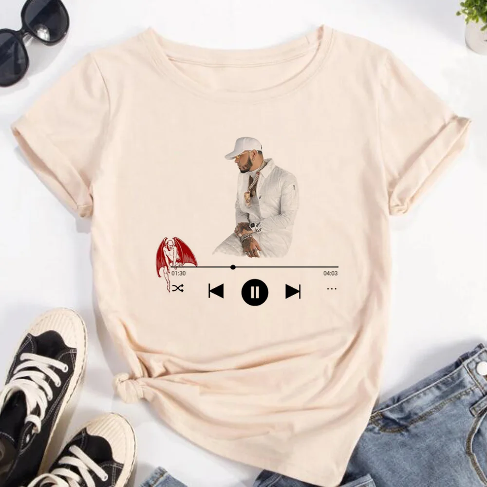 Женская Аниме-футболка с принтом манги