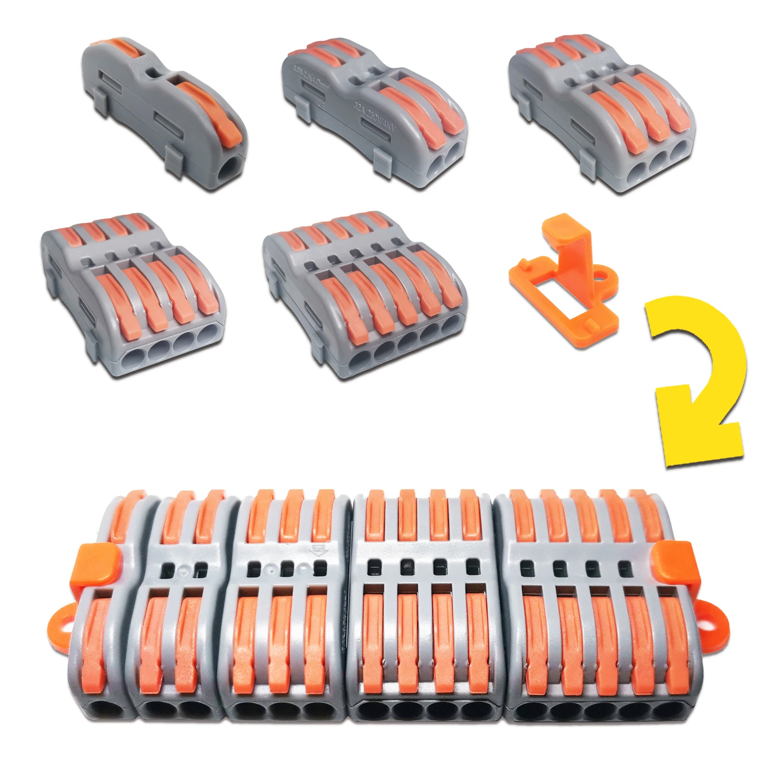 Миниатюрные быстроразъемные соединители для проводов универсальный компактный