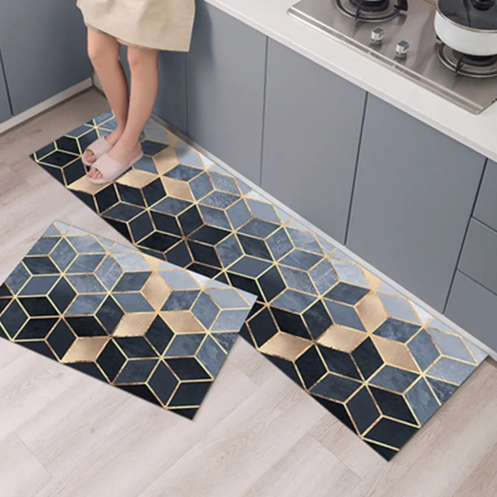 Kitchen Mats For Floor Non Slip Kitchen Decor Rugs Waterproof Household Long Carpet For Corridor Home Entrance Doormat