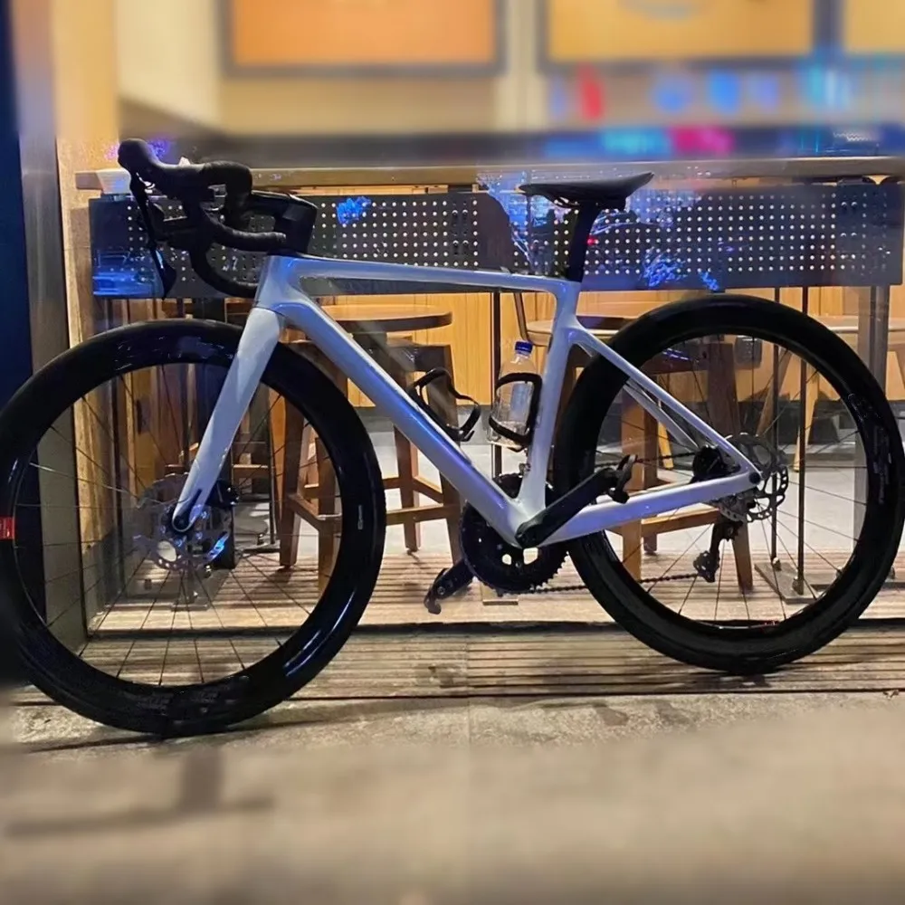 

Addict Rc Road Carbon Complete Bicycle Disc Brake 700c Carbon Wheelset With Groupset Whole Bike Custom Logo DPD XDB Full Bike