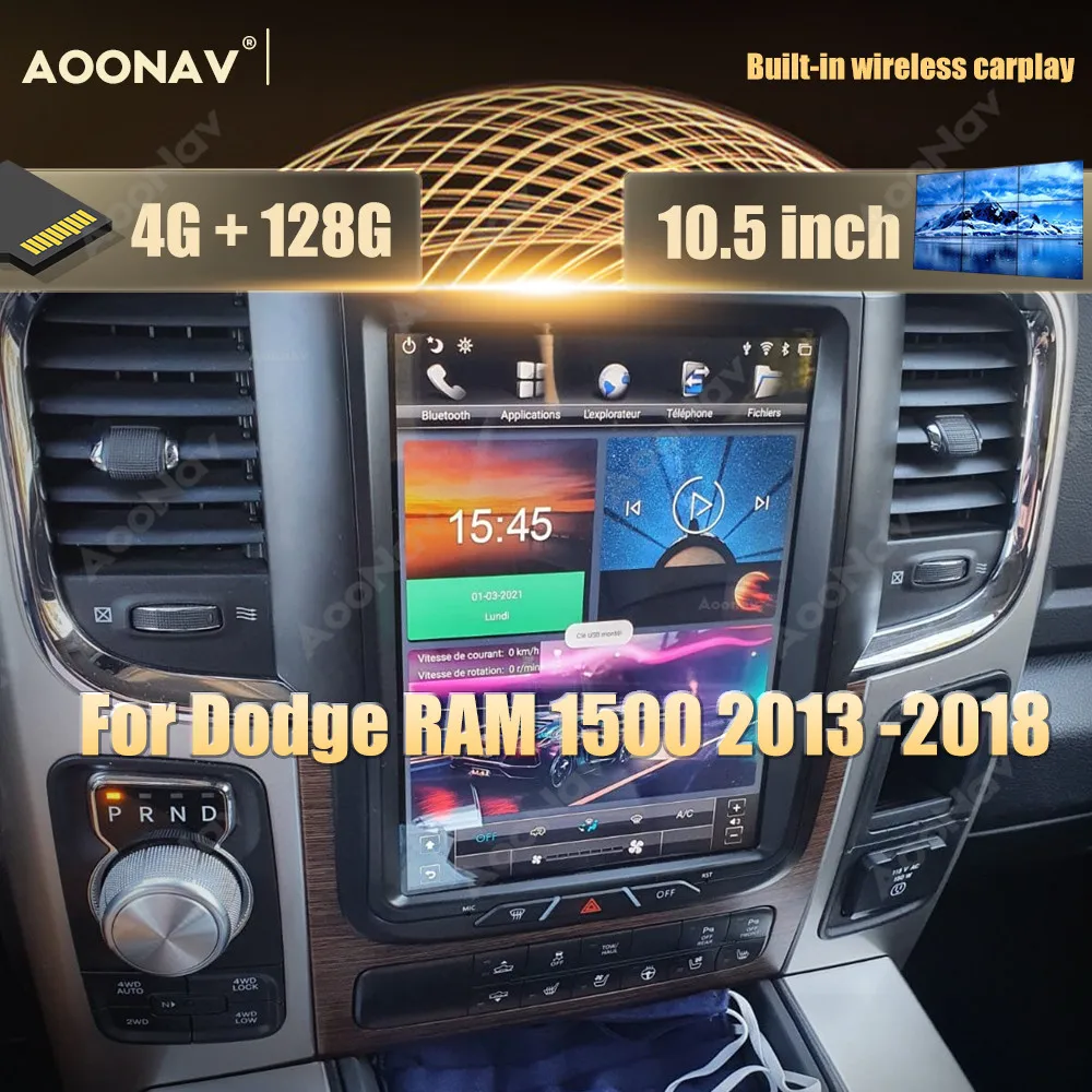 

128GB Android Car radio for Dodge RAM Trucks 1500 3500 2013 -2018 car stereo multimedia player head unit wireless carplay