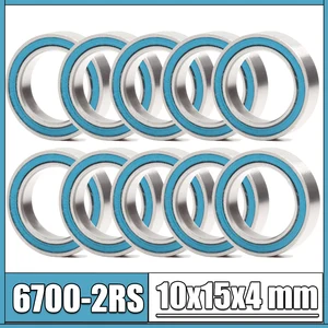 Подшипник 6700RS, 10 шт., 10x15x4 мм, ABEC-3, Радиоуправляемый автомобиль, грузовик 6700, RS 2RS, шариковые подшипники 6700-2RS синего цвета, герметичный