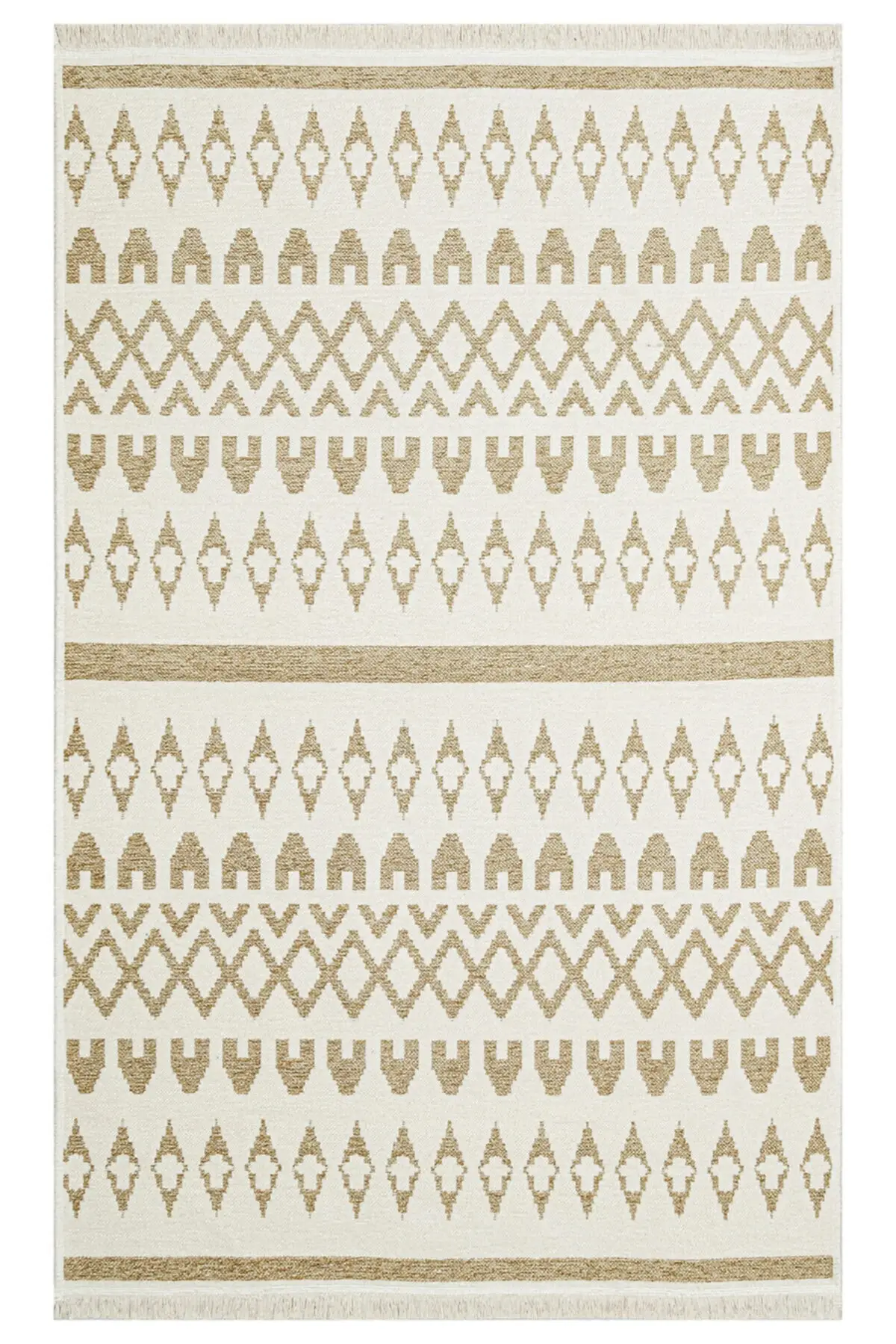 

Cotton Non-Slip Rug Carpet Hand Woven Eco HA LI MONDO MD03 BEIGE Double-sided Use Machine Washable soft Cotton Rugs