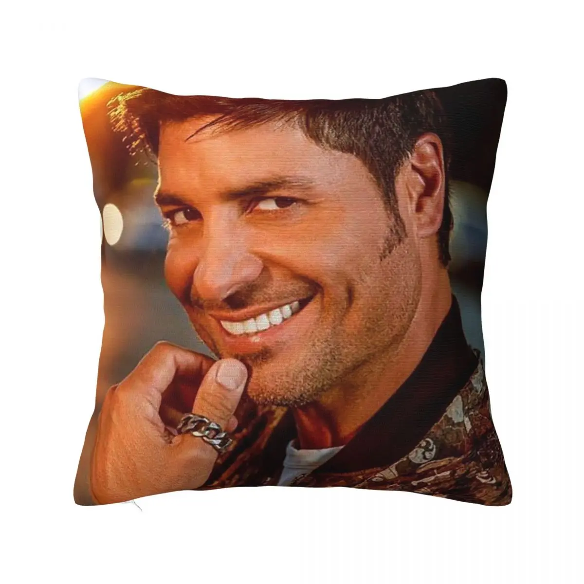 

Chayanne Actor Plaid Pillowcase Printing Polyester Cushion Cover Decor Singer Throw Pillow Case Cover Home Square 45X45cm
