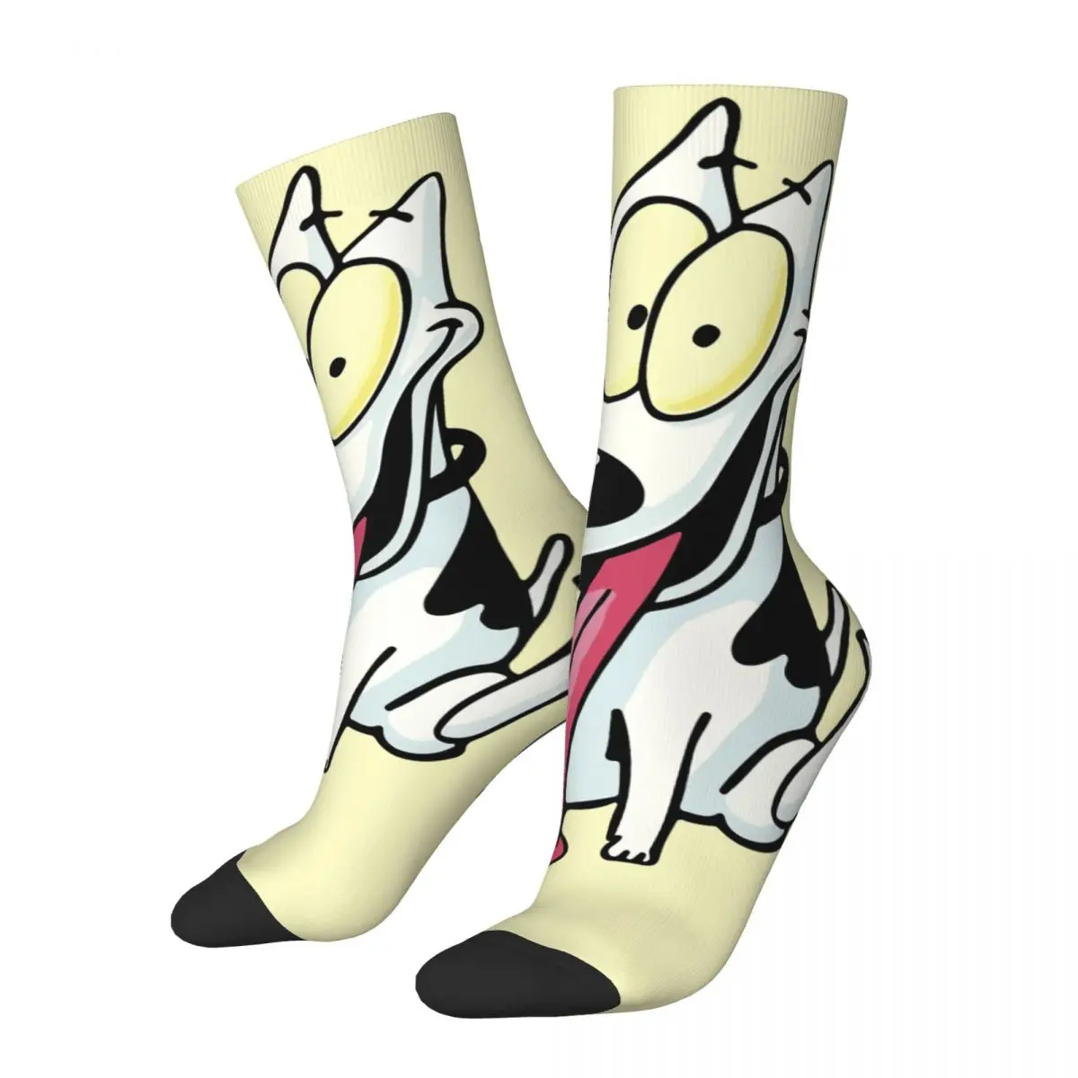 

Hip Hop Retro Spunky Crazy Men's Compression Socks Unisex Rockos Modern Life Street Style Seamless Printed Funny Crew Sock