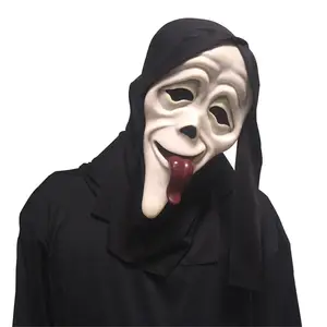 Adult Scary Movie Smiley Ghost Face Scream Spoof Mens Costume Mask Fun World