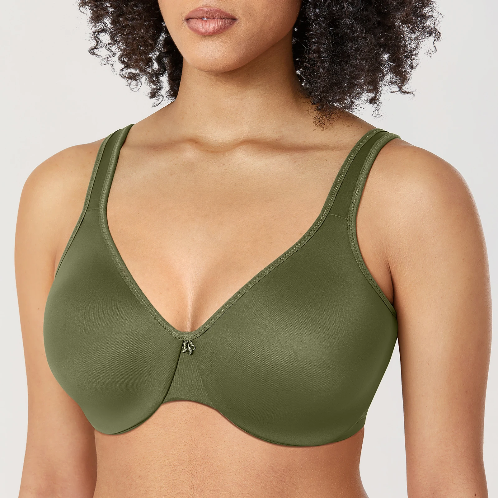 Women's  Plus Size Smooth Full Figure Large Busts Underwire Seamless Minimizer Bras