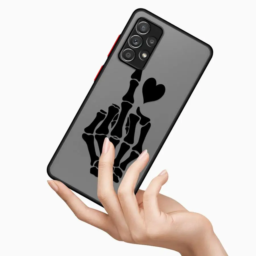 Чехол для телефона с рисунком черепа Samsung Galaxy Note 20 Ultra 8 9 10 Plus A06 A30s A50s A70s A13 A14 A16 Soft