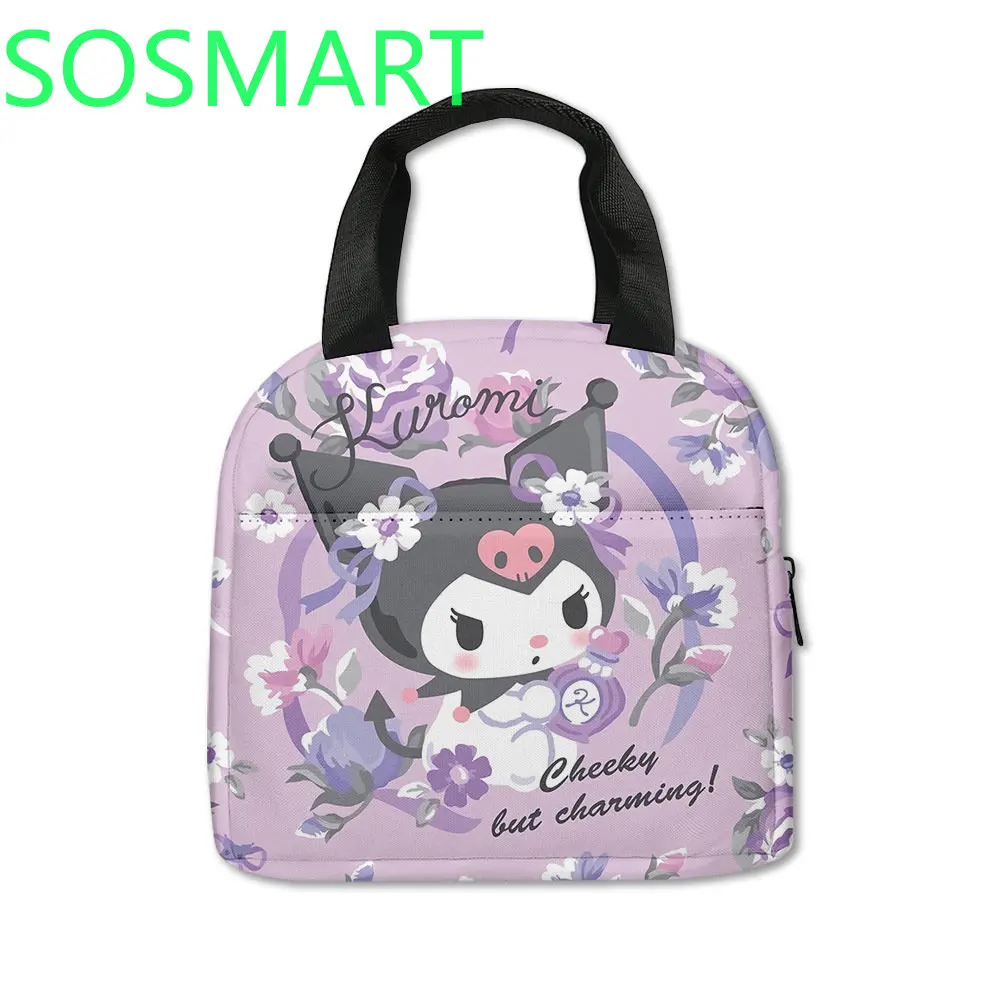 

3D New Product Printing Kuromi Kuromi Picnic Bag Elementary School Students Portable Ice Bag Children's Lunch Bag