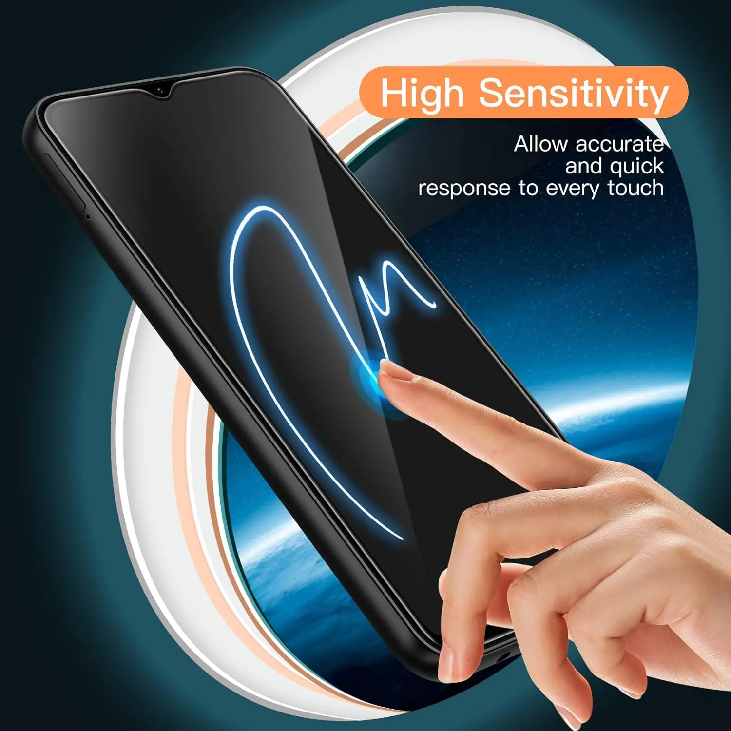 2 шт. закаленное стекло с полным покрытием для Samsung Galaxy A16 защитная пленка экрана A