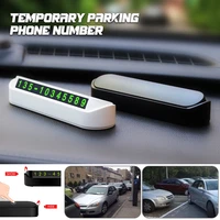 car temporary parking sign ornaments mobile phone number truck stickers luminous hidden number auto parts styling decorations