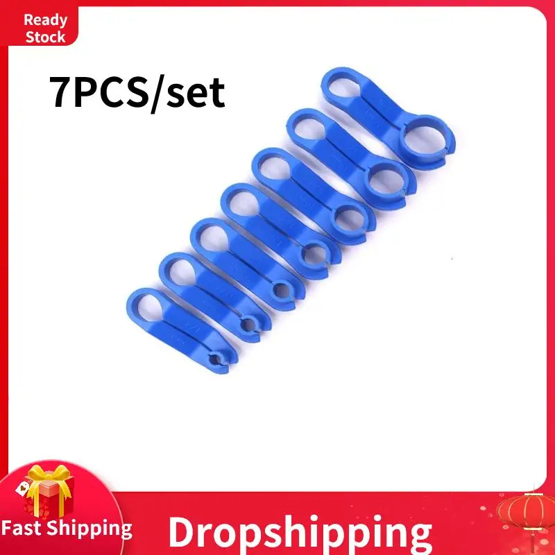 

7pcs Car Fuel Line Disconnect Tool Air Auto Car Conditioning Tools Kit Repair Removal Tools Oil Pipe Angled Disconnect Tool