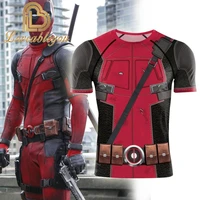 disney 3d printing dead pool sports t shirt running fitness training compression clothing compression cosplay costume tshirt
