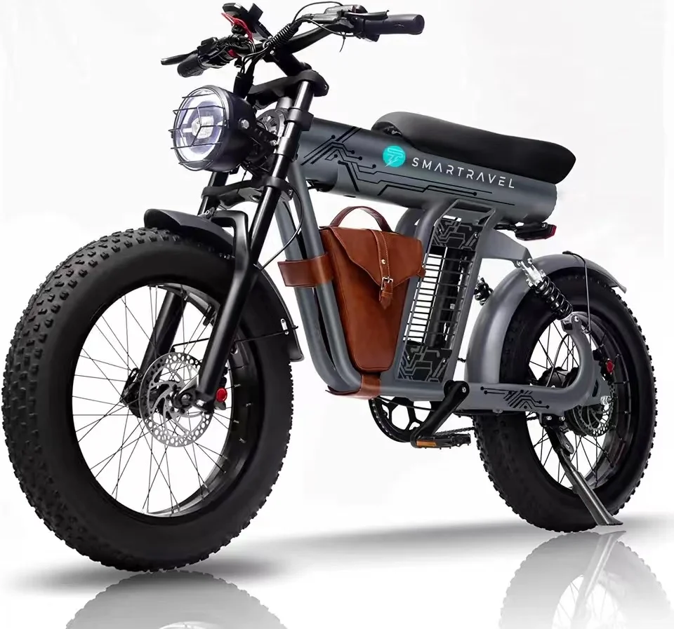 Electric Bike for Adults 1200W 20" Fat Tire Ebike 32MPH 80 M