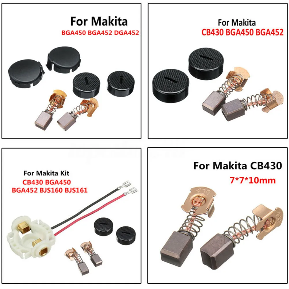 Угольные щетки + держатель колпачок чехлы для CB430 BHP460 BHR200 BGA452 Tools Ferramentas Herramientas Navaja