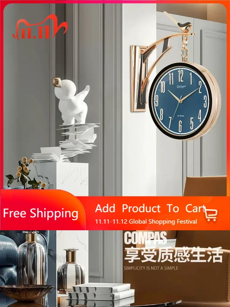 

Free Shipping Wall Clock Modern Design Luxury Unusual Giant Wall Clock Living Room Relojes Grandes De Pared Metal Wall Decor