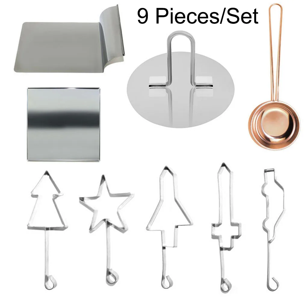 

9шт/сет в стиле игры сахарная конфеты для выпечки формы из нержавеющей стали формы для печенья Diy Домашние портативные кухонные инструменты ...