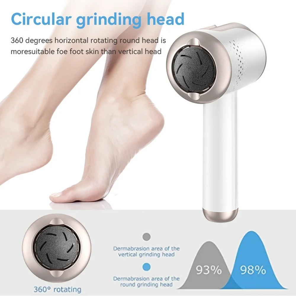 

New Vacuum Pedicure Tools Electric Foot Files Dead Skin Callus Remover USB Foot Grinde Absorbing Machine Portable Foot Care Tool