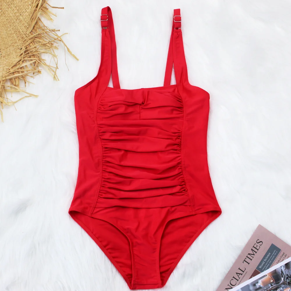 Новые Купальники Женский цельный бикини однотонный купальник летние купальные