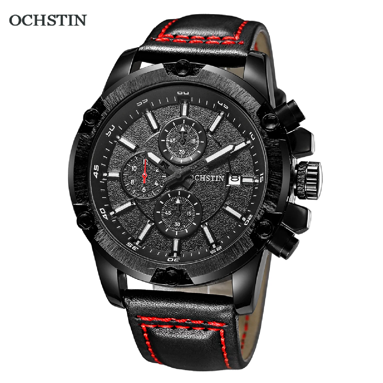

Ochstin 2020 Fashion Watch Men's Top Luxury Brand Quartz Wristwatch Male Waterproof Sports clock Leather Strap Watches