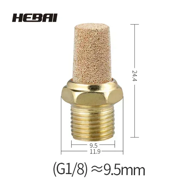 

Пневматический глушитель BSL M5 латунный 1/8"-1/2"