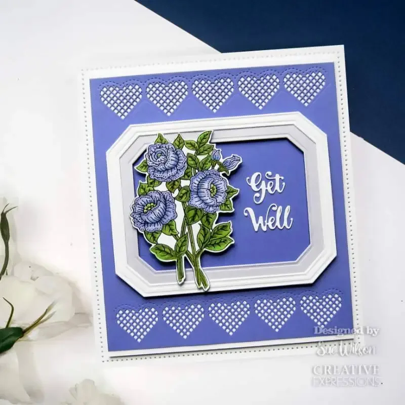 Фото Periwinkle Petunia металлические трафареты для скрапбукинга, украшения для дневника, трафарет для тиснения, шаблон «сделай сам», поздравительная открытка ручной работы 2025 №2