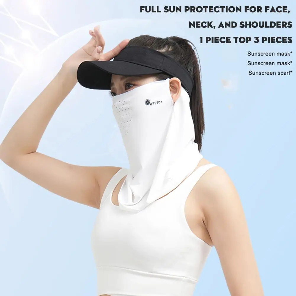 Солнцезащитная маска для лица женщин покрытие на все лицо устойчивое к
