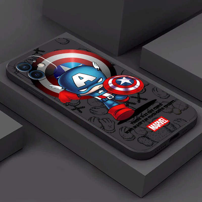 Popular Marvel Phone Case For iPhone 11 12 Pro 12 13 Mini 13 Pro MAX 6 6S 7 8 Plus X XS MAX XR SE 2020 TPU Carcasa Funda Cover