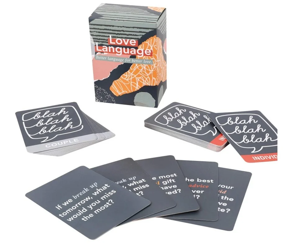 

2022 Professional Board Game Card Couple Dialogue Card Party Love Language Full English Version